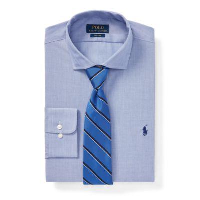 Ralph Lauren Slim Fit Poplin Shirt 2848 Lite Blue/white