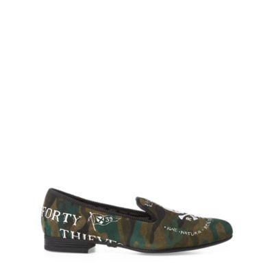 Ralph Lauren Willard Camo Suede Slipper Olive Camo