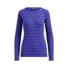 Ralph Lauren Striped Button-trim Shirt Empress Blue/polo Black