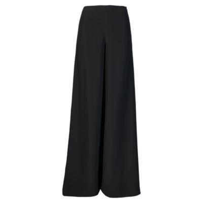Ralph Lauren Charmain Silk Wide-leg Pant Black