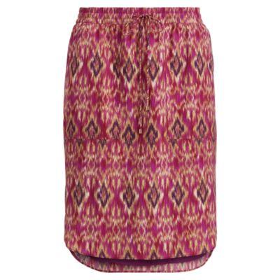 Ralph Lauren Ikat-print Crepe Skirt Multi