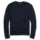 Polo Ralph Lauren Custom Fit Cotton-linen Henley Deep Blue