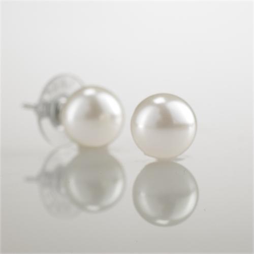 Ralph Lauren Lauren Small Pearl Studs White