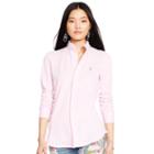 Polo Ralph Lauren Knit Cotton Oxford Shirt Carmel Pink