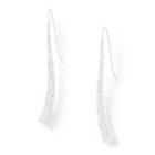 Ralph Lauren Linear Pav Earrings Silver