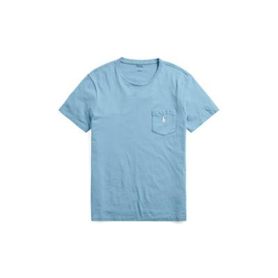 Ralph Lauren Custom Slim Fit Cotton T-shirt Blues