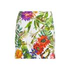 Ralph Lauren Floral-print Satin Skort Tropical Floral