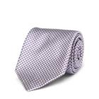 Ralph Lauren Gingham Silk Narrow Tie Purple/white