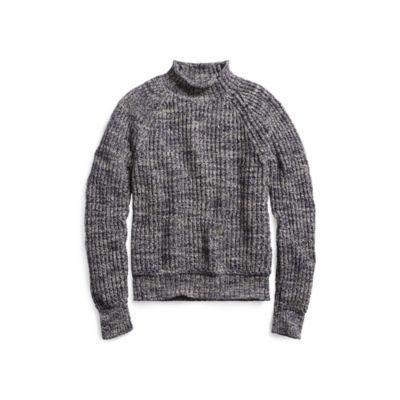 Ralph Lauren Cotton Mockneck Sweater Indigo