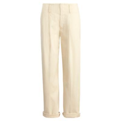Ralph Lauren Twill Straight Pant Ranch Cream