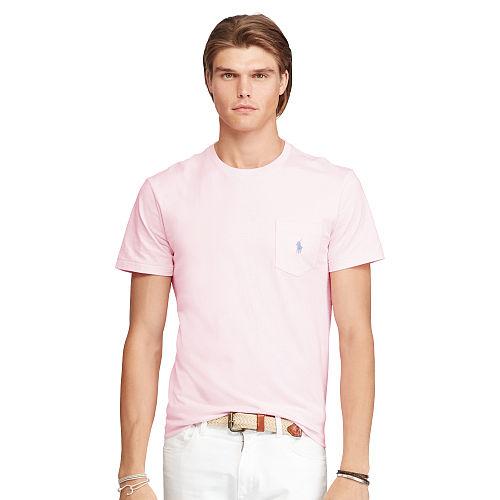 Polo Ralph Lauren Cotton Jersey Pocket T-shirt Carmel Pink