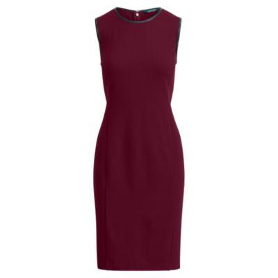 Ralph Lauren Ponte Sleeveless Dress Red Sangria