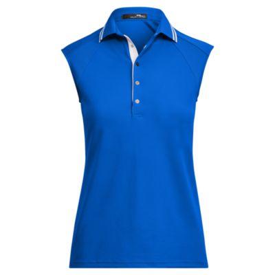 Ralph Lauren Mesh Sleeveless Polo Shirt Heritage Blue