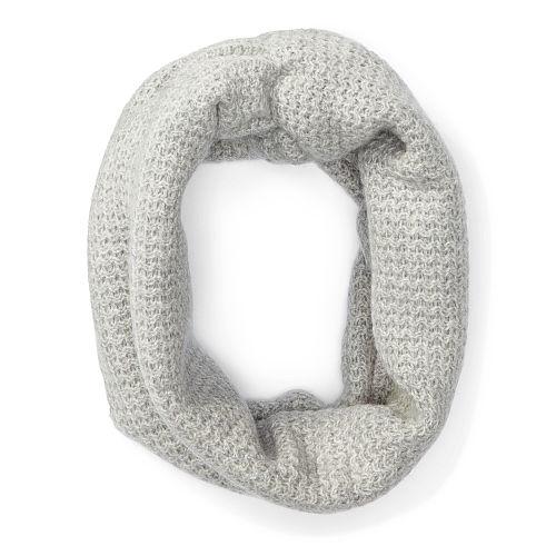 Ralph Lauren Lauren Ribbed Cashmere Snood Fawn Grey Heather