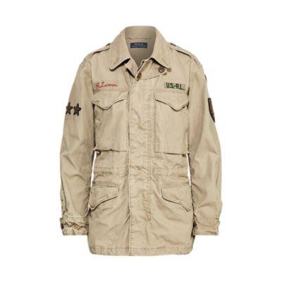 Ralph Lauren Embroidered Combat Jacket Green