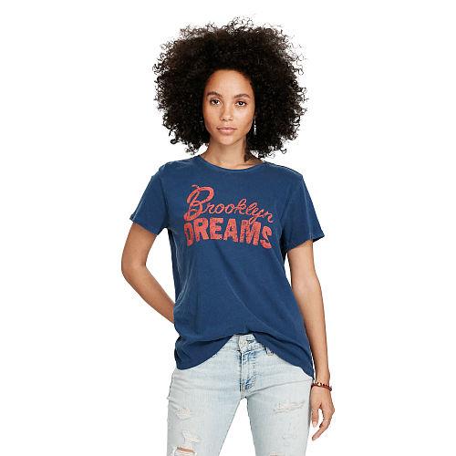 Ralph Lauren Denim & Supply Cotton Jersey Graphic Tee Navy