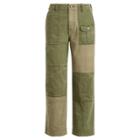 Ralph Lauren Patchwork Cotton Chino Pant Green Multi