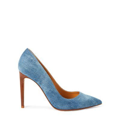 Ralph Lauren Celia Bleached Denim Pump Denim