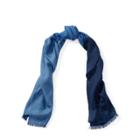 Ralph Lauren Color-block Herringbone Scarf Cadet Blue Tonal