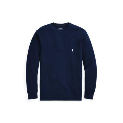 Ralph Lauren Waffle-knit Crewneck Thermal Cruise Navy