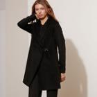 Ralph Lauren Lauren Fringe-trim Wool-blend Jacket Black
