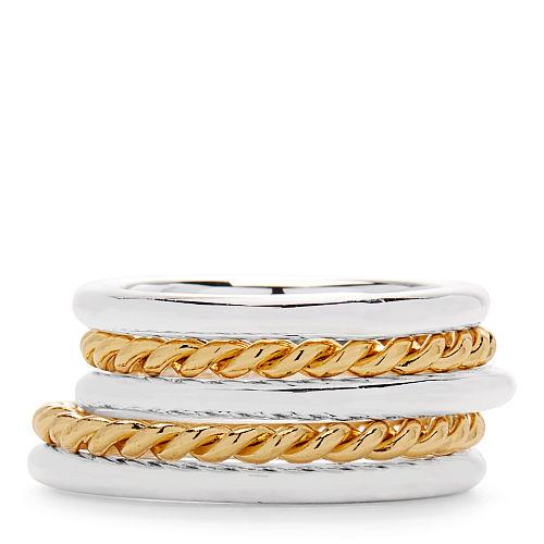 Ralph Lauren Lauren Stackable Ring Set Silver/gold