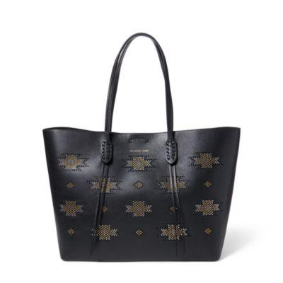 Ralph Lauren Microstud Nappa Leather Tote Black