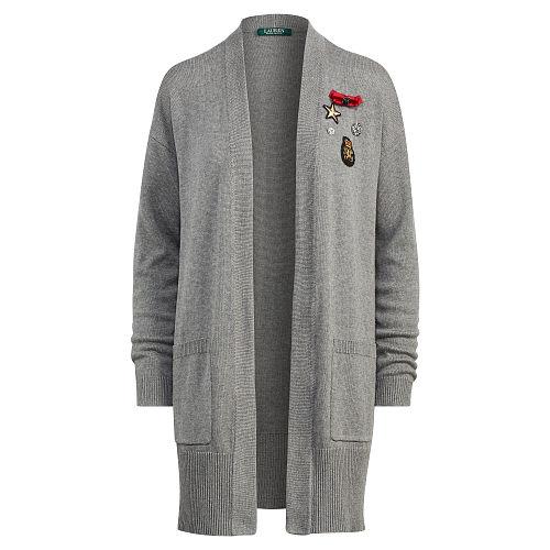Ralph Lauren Lauren Patch Open-front Cardigan