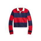 Ralph Lauren Cotton Rugby Shirt Rl2000 Red/french Navy
