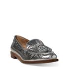 Ralph Lauren Brindy Snakeskin Loafer Rl Silver