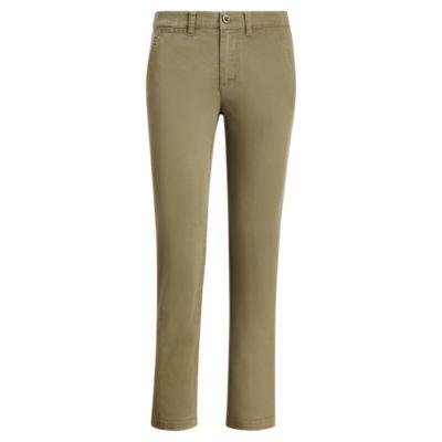 Ralph Lauren Stretch Cotton Skinny Pant Jute Moss