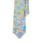 Ralph Lauren Floral-print Silk Habotai Tie Yellow