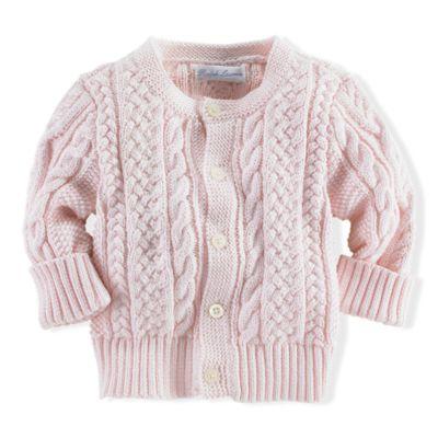 Ralph Lauren Cotton Cable Cardigan Morning Pink 3m