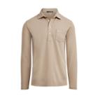 Ralph Lauren Custom Slim Long-sleeve Polo Tuscan Sand