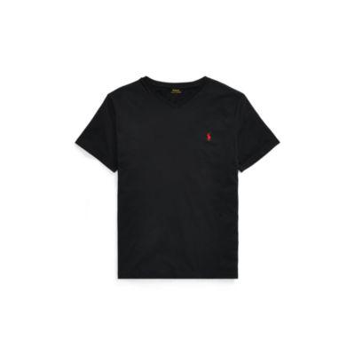 Ralph Lauren Classic Fit V-neck T-shirt Rl Black 2xl Tall