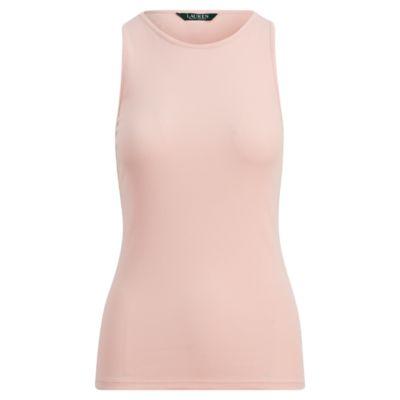 Ralph Lauren Stretch Cotton Tank Top Pale Rose