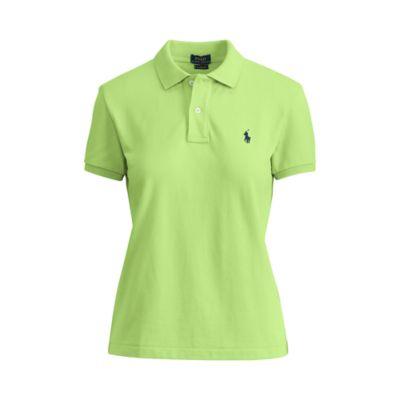Ralph Lauren Classic Fit Mesh Polo Shirt Hampton Lime