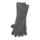 Ralph Lauren Lrl Monogram Gloves Med Grey Hthr
