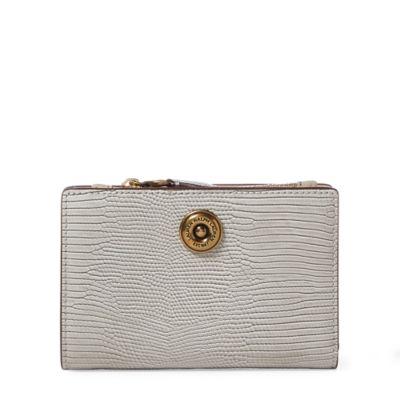 Ralph Lauren Faux-lizard Compact Wallet Grey