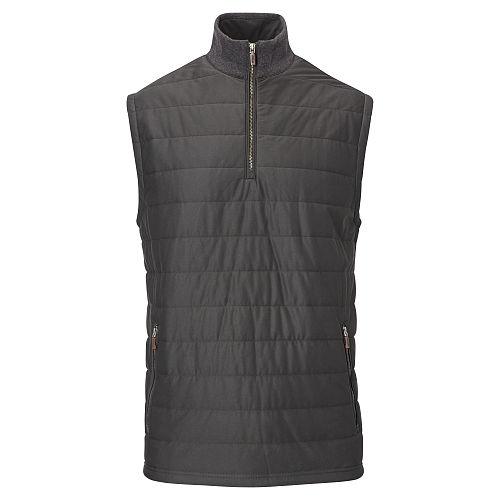 Ralph Lauren Polo Golf Paneled Half-zip Vest Tech Grey/onyx Heather
