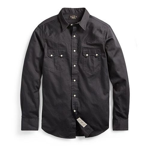 Ralph Lauren Rrl Clures Cotton Western Shirt