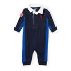 Ralph Lauren Cotton Jersey Rugby Coverall French Navy 12m