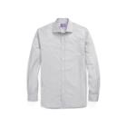 Ralph Lauren Striped Cotton Dress Shirt Black And White