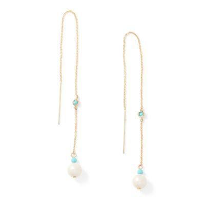 Ralph Lauren Gold Threader Earrings Gold
