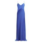 Ralph Lauren Myles Charmeuse-georgette Gown French Blue