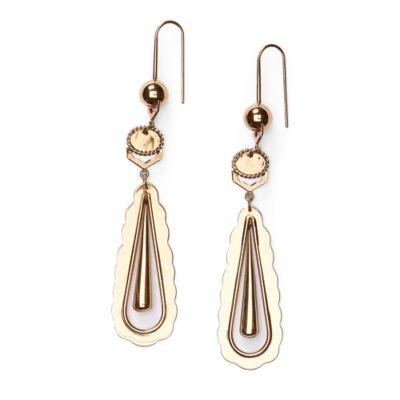Ralph Lauren Scalloped-edge Drop Earring Silver/lapis
