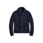 Ralph Lauren Cotton-linen Shawl Cardigan Blue Marl 6x Big