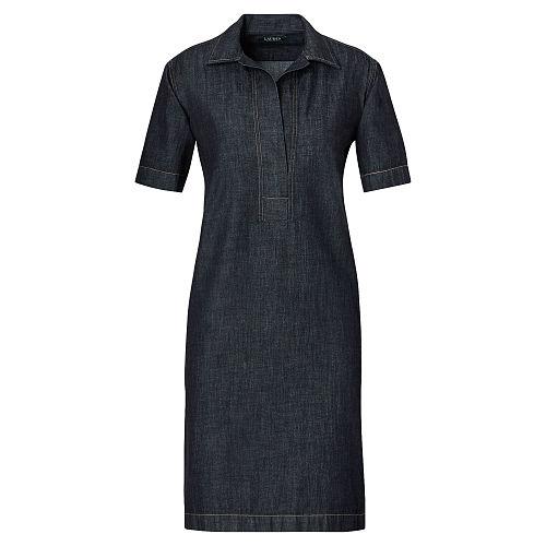 Ralph Lauren Lauren Denim Shift Dress Jones Street Wash