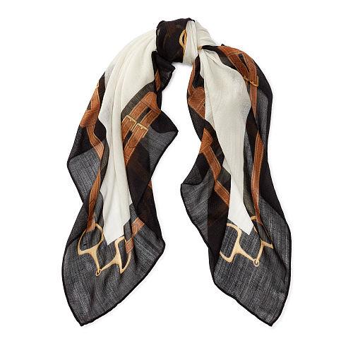 Ralph Lauren Lauren Fabian Wool Scarf Cream