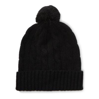 Ralph Lauren Cable-knit Cashmere Beanie Black